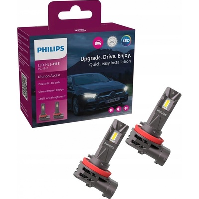 Philips LED U2500 CX H11 PGJ19-2/20W/12V 2 ks