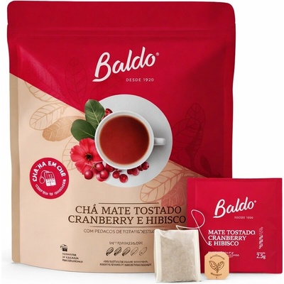BALDO Yerba Mate Tostado Cranberry e Hibisco 25 g