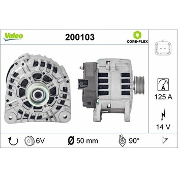 Alternátor VALEO 200103