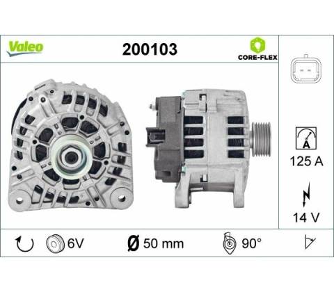 Alternátor VALEO 200103