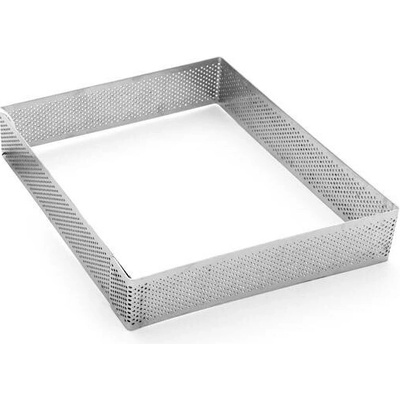 Pavoni ráfek dortový nerez děrovaný čtverec 15x15 v.3,5cm