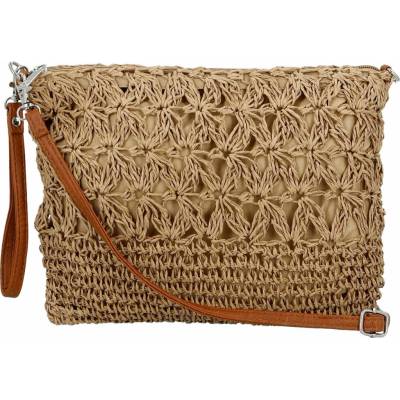 Stylová dámská crossbody kabelka Akita tmavě béžová