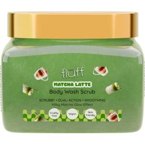 Fluff Скраб за тяло, матча лате, 350 ml - baby