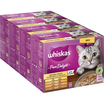 Whiskas Pure Delight drůbeží ragú v želé 96 x 85 g