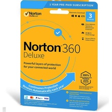 Symantec Norton 360 Deluxe + 25 GB Cloud storage - 3 lic. 12 mes.