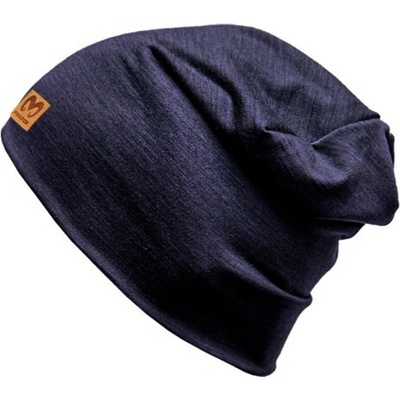 D MW FREEBEANIE merino čiapka černý melír