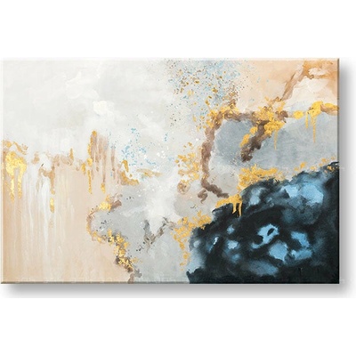 Maľovaný obraz na stenu ABSTRAKT 90x60 cm - 90×60 cm / Klasický 2 cm