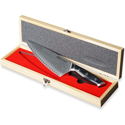 Dellinger Японски нож GYUTO HARUKAZE PROFESSIONAL, 20 см, черен, Dellinger (DNGR8594195884092)