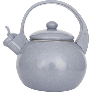 Kinghoff Свирещ чайник Kinghoff KH 2079, 2 л, Емайлирана вътрешност, Индукция, Сив (KH 2079)