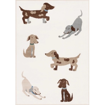 FD Детски килим в цвят слонова кост 160x230 cm Dogsie Pearl - FD (5901760436564)