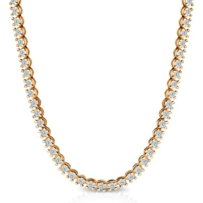 SAVICKI Тенис колие The Light 3.8 мм: злато, диаманти