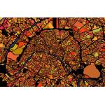 DIMEX ART Флизелинов фототапет карта на париж 375 x 250 см
