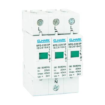 Image 1 of ELMARK КАТОДЕН ОТВОДИТЕЛ spd-b40/3p 40ka (64304)