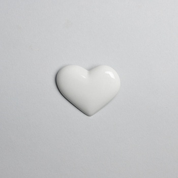 StehlikDesign brož Srdce bílé 0168