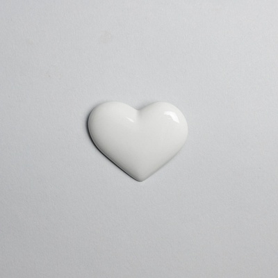 StehlikDesign brož Srdce bílé 0168