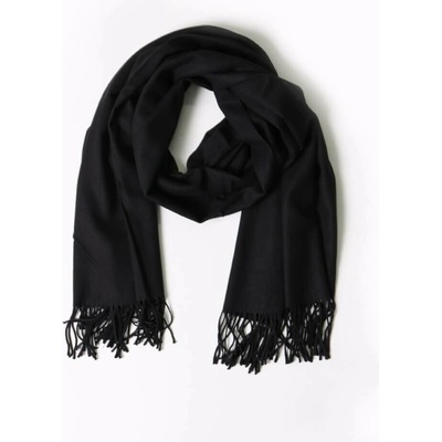 Classic Scarf jemná černá kašmírová šála š