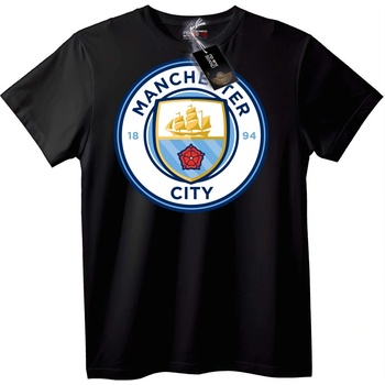 NOONEBRAND Тениска с лого на Manchester City - M, Black