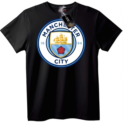 NOONEBRAND Тениска с лого на Manchester City - M, Black