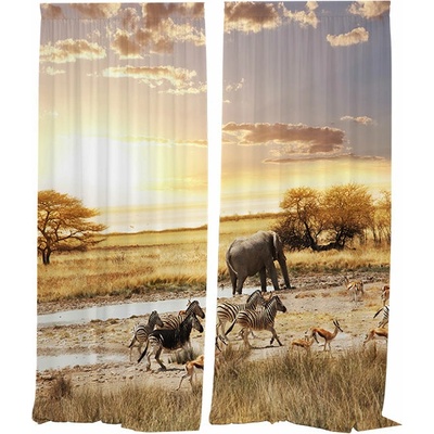 IMPAR Závěsy Safari,140 × 250 cm