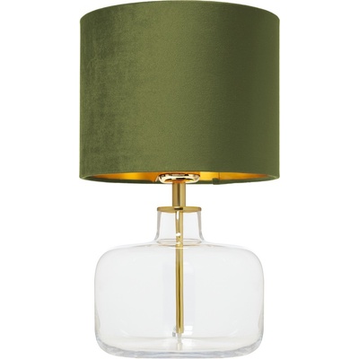 Kaspa Настолна лампа Lora прозрачна основа маслинена (41074113)
