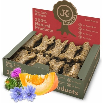 JK ANIMALS Kosť Natural s pestrecom a tekvicou 27 ks 10 cm 650 g