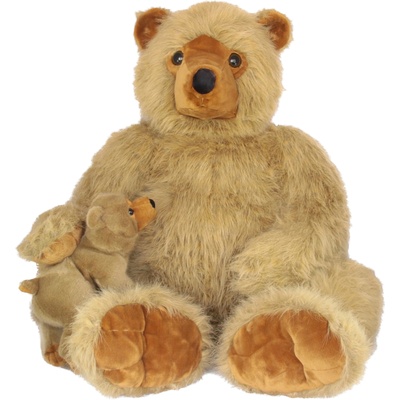 Амек Тойс Плюшена играчка Амек Тойс - Голяма мечка с бебе мече, 100 cm (40119)