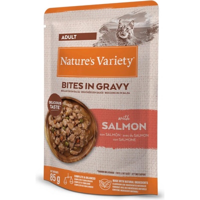 Nature's Variety Bites v omáčce losos 22 x 85 g