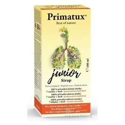 Ceres Pharma Primatux junior Sirup pomaranč 100 ml