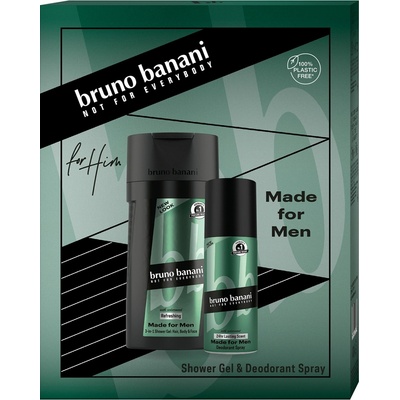 Bruno Banani Made For Men dezodorant 75 ml + sprchový gél 250 ml darčeková sada