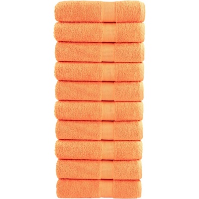 vidaXL Premium ručníky SOLUND 10 ks oranžové 70 x 140 cm