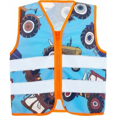 Korntex Action dětská bezpečnostní vesta blue/tractor