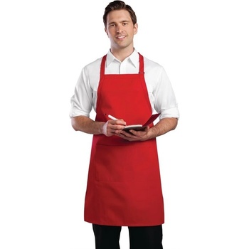 Chef Works kuchárska náprsná zástera Čierna
