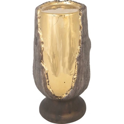 Eurolamp Svietnik 20x10 cm zlatý/hnedý 752-25048