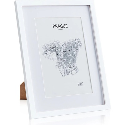 Casa Chic Everton, рамка за картини, правоъгълна, снимки 40 x 30 cm, паспарту, стъкло (CL-12X16-WHT) (CL-12X16-WHT)