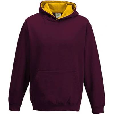 Just Hoods Detská mikina s kapucňou JH003J Burgundy