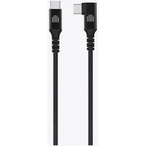 Dviced Angled Braided cable USB-C to USB-C, 1, 25m - black (DV120016) - iStore