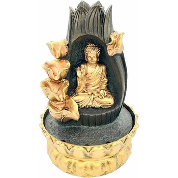 Nefertitis Pokojová fontána Buddha v lotosovém květu 26 cm