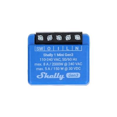 Shelly 1 Mini GEN3 - Chytrý spínač 8A (Wi-Fi, Bluetooth)