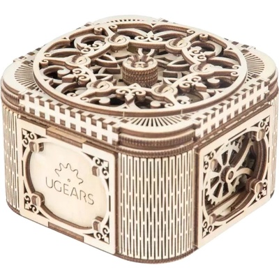 UGears Дървен 3D пъзел Ugears от 190 части - Кутия за бижута (U-70031 )