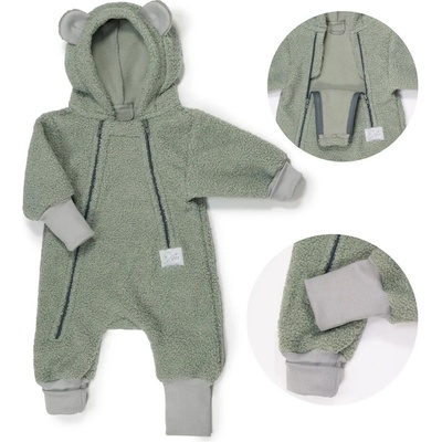 ESITO Rastúca zimná kombinéza Teddy fleece double Olive