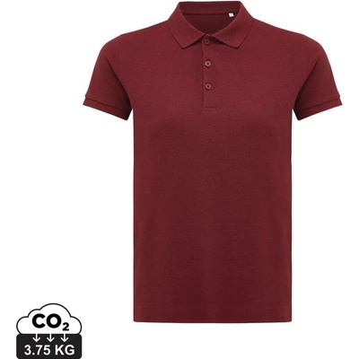 Iqoniq Dámske polo tričko Yosemite z recykl. bavlny červená wine