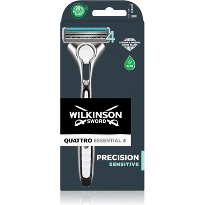 Wilkinson Sword Quattro Essentials 4 Sensitive + 1 ks hlavice