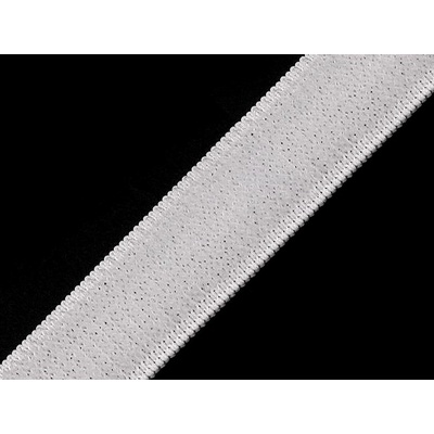 Stoklasa Suchý zip plyš šíře 20 mm elastický Balení: 1 m, Varianta: 1 bílá 1 bílá