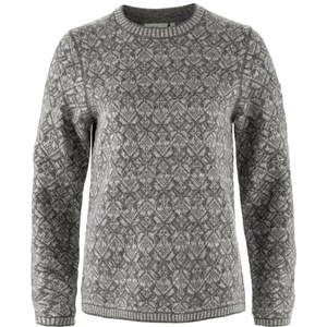 Fjällräven Дамски вълнен пуловер Fjällräven Women's Snow Round Neck Sweater Wool jumper - Grey (105-7042-0315)