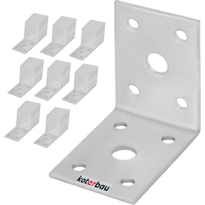 Kotarbau Konstrukční úhelník 50x50x35 mm 50 ks stříbro