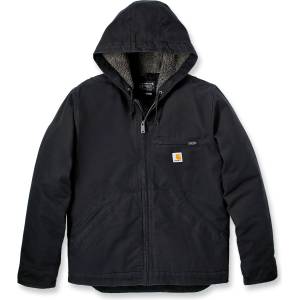 Carhartt Мъжко ежедневно яке Carhartt Washed Duck Sherpa Lined Jacket Casual jacket - Black (003-3005-0113)