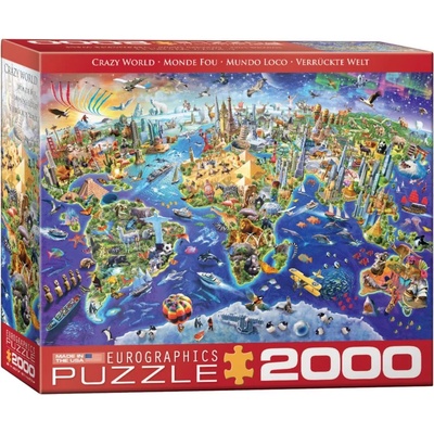 EUROGRAPHICS - Puzzle Crazy World - 2 000 piese