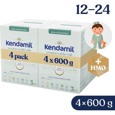 Kendamil 3 Premium HMO+ 4× 600 g