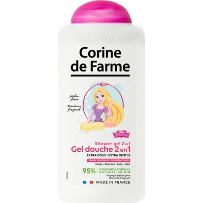 Corine de Farme Princess 2v1 sprchový gel a šampon na vlasy pro děti 300 ml