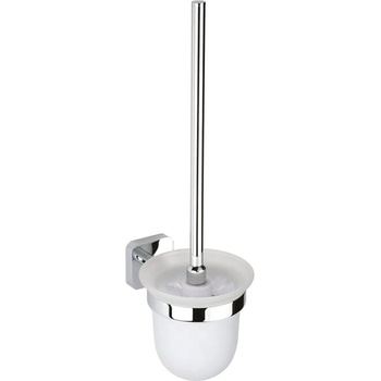 Sapho Insia WC štětka nástěnná miska mléčné sklo chrom IS008